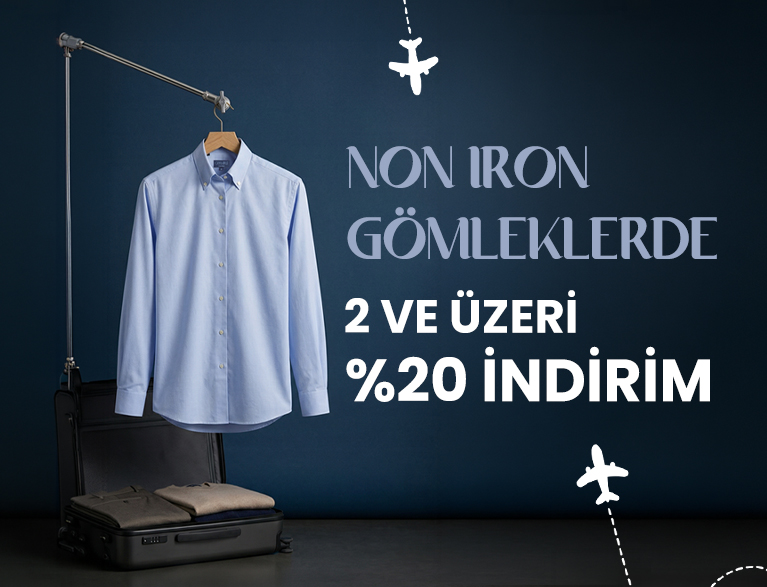 non iron gömlek kampanya indirimi